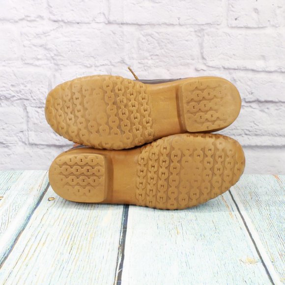 Vintage LL Bean 8" Brown Leather Unlined Duck Boots Size 9 M - Picture 8 of 9